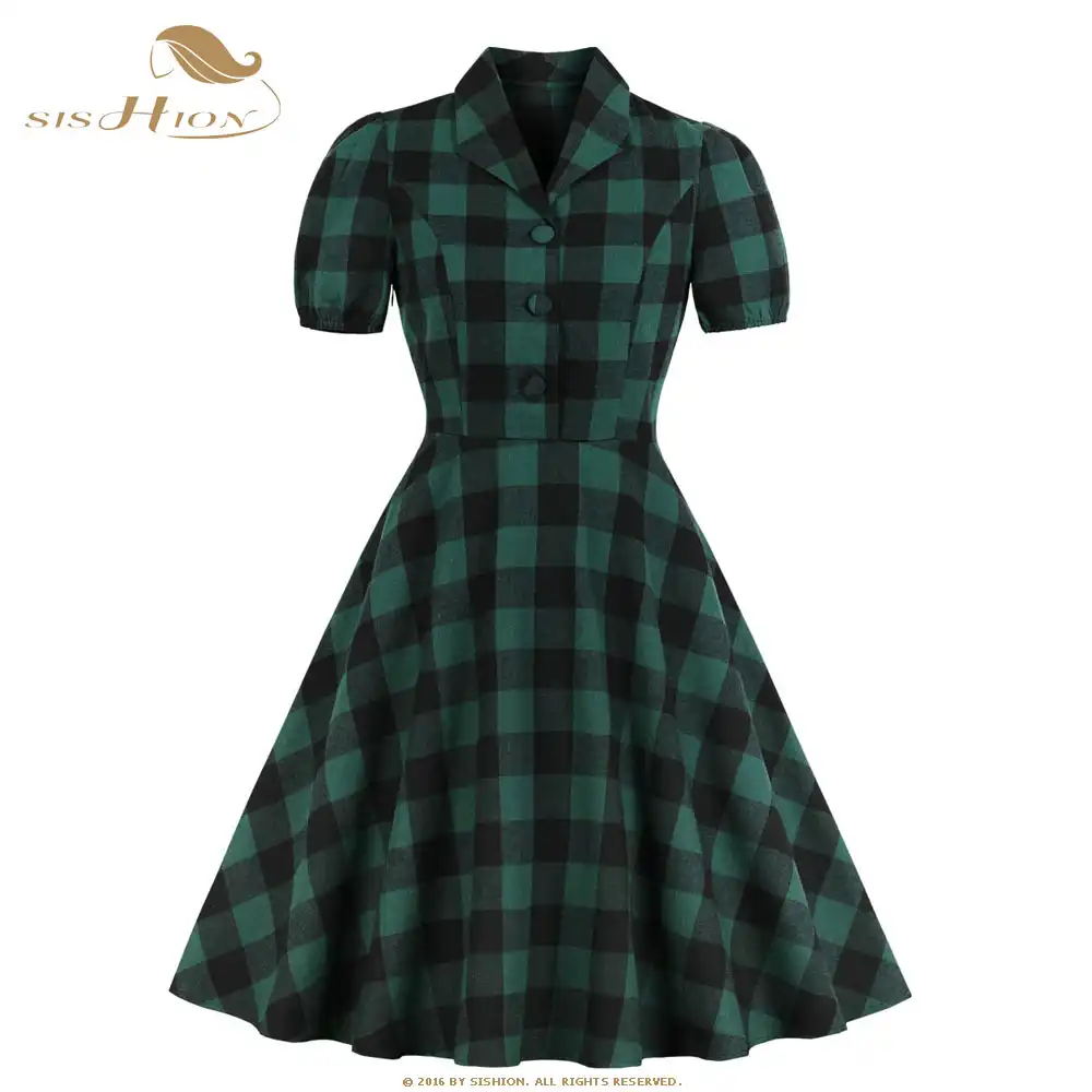 short tartan dress
