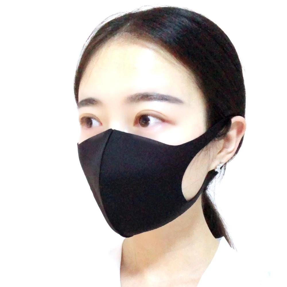 

1PC Unisex Korean Style Three-dimensional Protective Mask Cycling Anti Haze Dust Mask Nose Filter Windproof Face Black