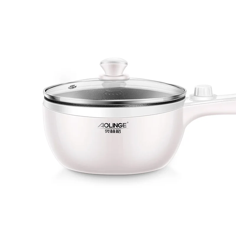 Portable Electric Multi Cooker with Steamer Small Electric Hot Pot Cooker Frying Pan Dorm Room Egg Boiler Pink цена Portable Electric Multi Cooker with Steamer Small Electric Hot Pot Cooker Frying Pan Dorm Room Egg Boiler Pink цены онлайн