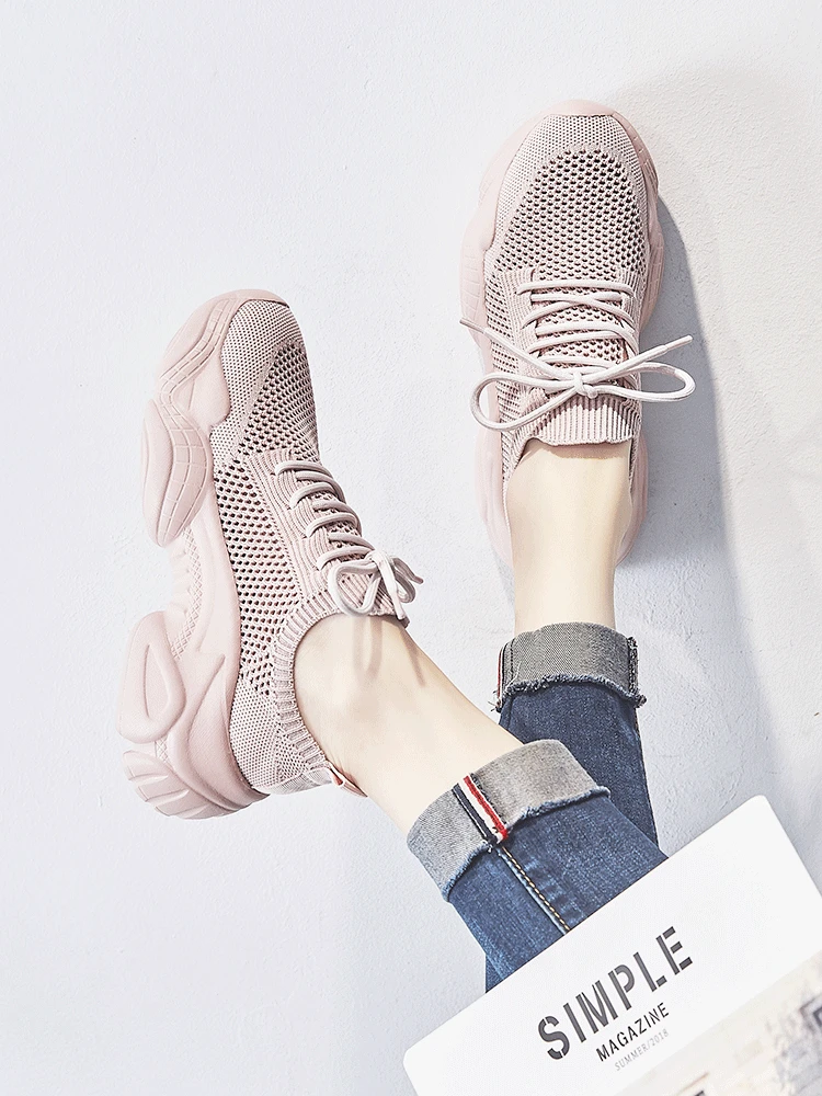 

Summer mesh breathable hollow sports shoes 2019 new wild casual net shoes sneakers off white shoes women sneakers