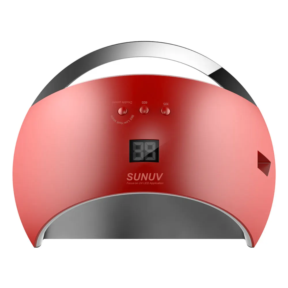 

SUNUV SUN6 Smart Lamp Nail LED Nail Dryer Metal Bottom LCD Timer Multicolors For Curing UV Gel Polish Dryer Nail Art