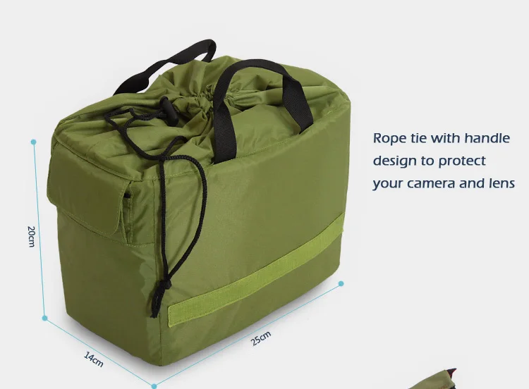 Roadfisher водонепроницаемый камера слинг плеча Кроссбоди дорожная сумка для паспорта вставка подходит для Canon Nikon sony Pentax DSLR объектива