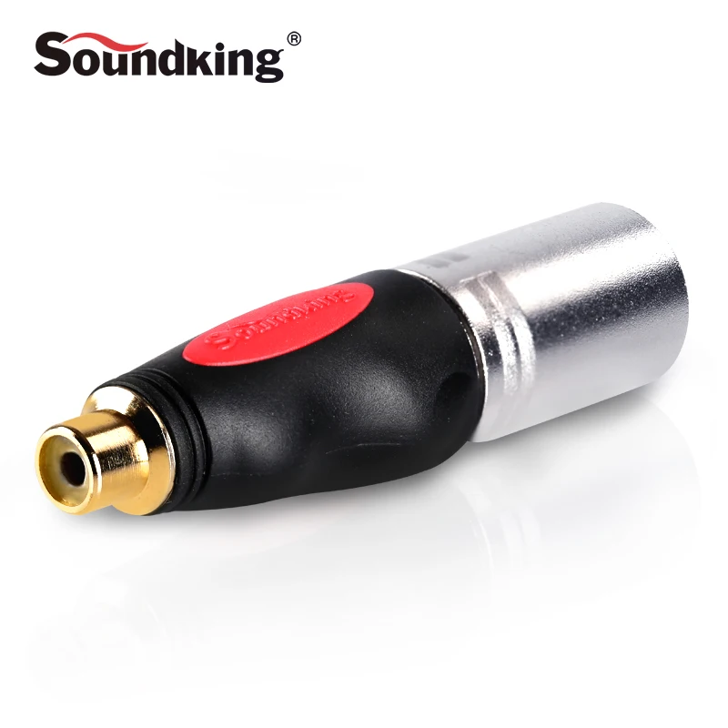 

Soundking XLR Male To RCA Female connector nickel plated suit for Audio connection such as mixer speaker amplifier hot sale C50