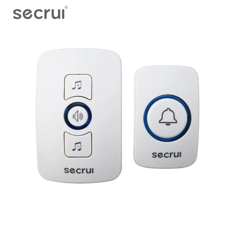 

SECRUI M525 Wireless Doorbell System 32 Songs Optional Doorbell Transmitter Chime Welcome Alarm System Build-in Antenna