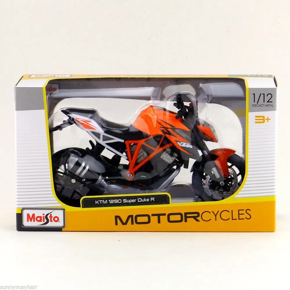 Дешевые игрушки Maisto 1:12 KTM 1290 Super Duke R металлические Литые автомобили мотоцикл литье под давлением мото детские игрушки коллекция подарков