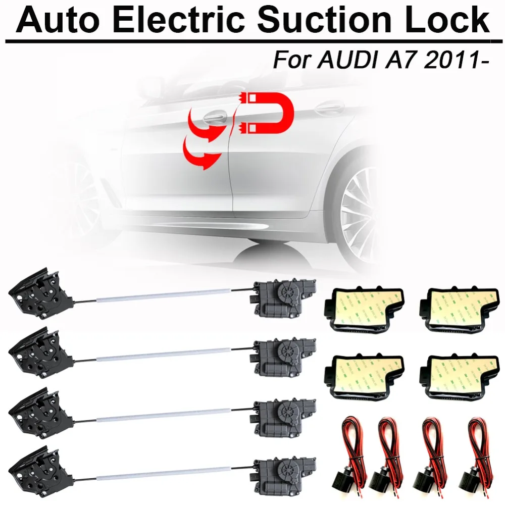 

CARBAR Smart Auto Electric Suction Door Lock for Audi A7 2011- Automatic Soft Close Door Super Silence Car Vehicle Door