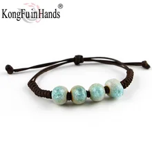 New Water Drop bohemia crystal like bracelet Famous Handmaking Ceramic from Jingdezhen China free shipping Christmas present