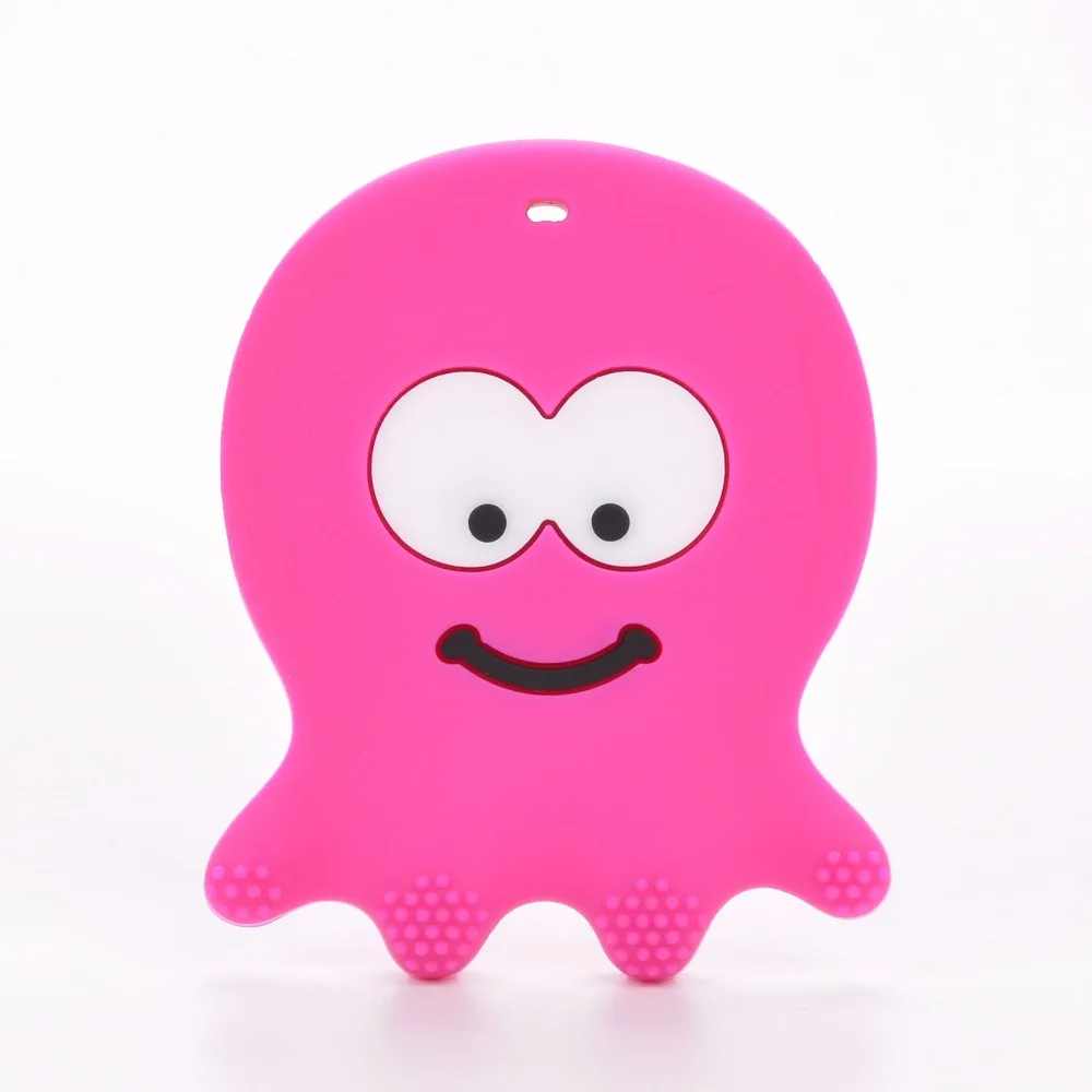 Силиконовый Прорезыватель для зубов в виде осьминога 1 шт.|teether toys|baby teethingpendant teether