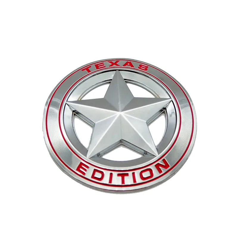3D металлическая эмблема TEXAS EDITION щит пентаграмма значок для автомобиля крыло