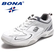 Бона новый стиль мужские теннисные туфли зашнуровать мужчины обувь на открытом воздухе бег кроссовки удобная мужская спортивная обувь быстрая Бесплатная доставка