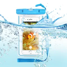 ПВХ прозрачный плавательный телефон карманный высокий сенсорный пляжный телефон карман водонепроницаемый герметичный хранения популярный телефон карман 7 цветов
