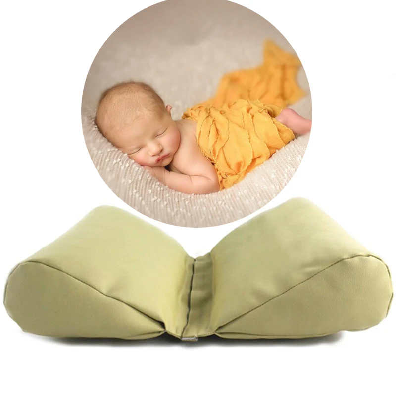 

PU Leather Baby Shaping Pillow Infants Newborn Photography Props Bedding Pillows Newborn Boy Girl Room Decoration Accessories