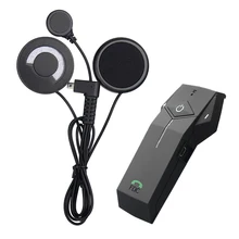 1 шт. мотоциклетные Шлемы-гарнитуры Коло 1000 м Bluetooth домофон NFC fm-радио Функция с мягкой микрофон для интегрального шлем