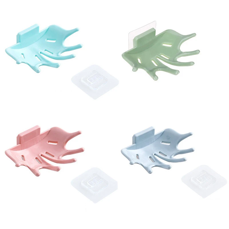 

Soap Dishes holder Non slip soap box Toilet shower tray draining rack bathroom gadgets soap dish soap tray holder @