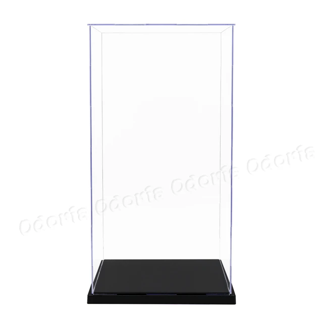 Odoria 21/24/31/37/40cm Acrylic Display Case Large Dustproof Clear Box Cabinet 1/87 1/35 Action Figures Collectibles Model Doll 2
