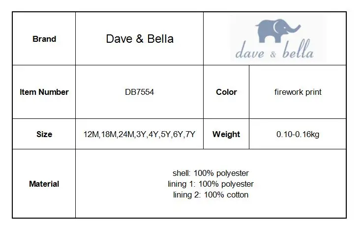 Dave bella/летние вечерние платья для маленьких девочек на свадьбу и день рождения, детские платья в стиле Лолиты, Одежда для младенцев, малышей DB7554