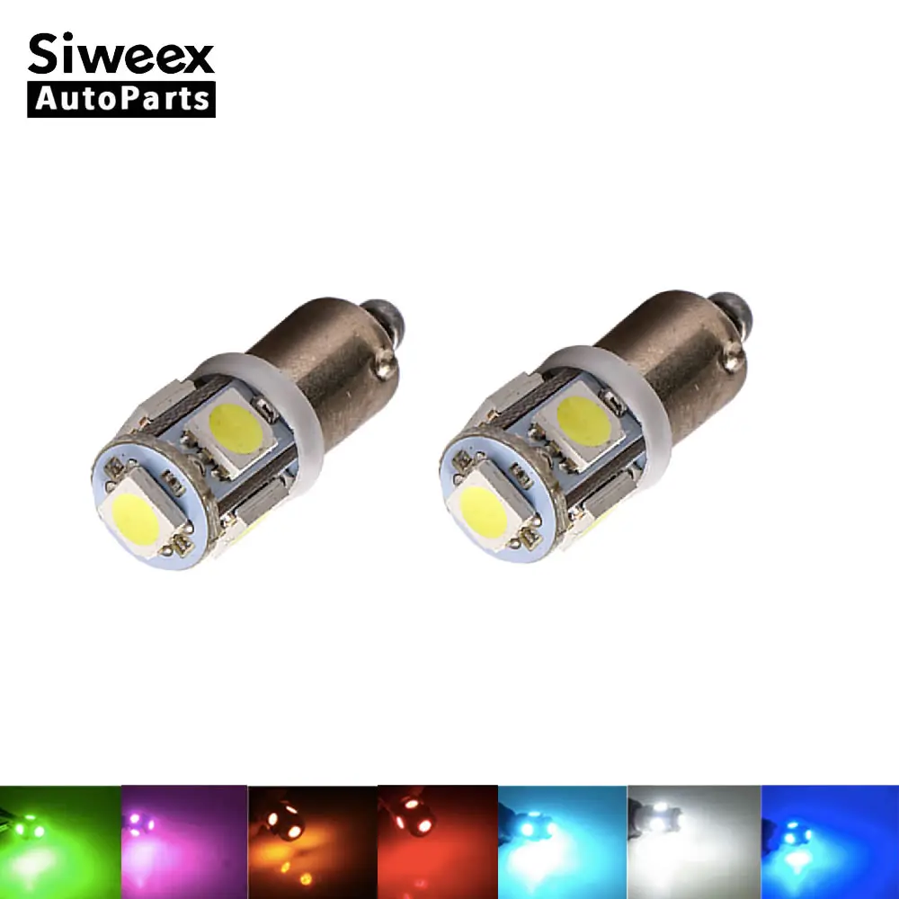 2 шт. автомобисветодиодный светодиодные лампы T4W BA9S 5 SMD 5050 12 В|Сигнальная лампа| |
