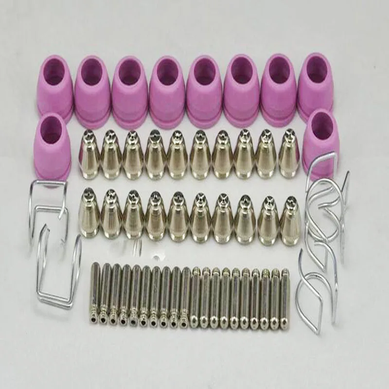 Free Shipping 55PCS,SG-55 AG-60 cutting torch parts, AG60 SG55 Consumables for Plasma Cutter