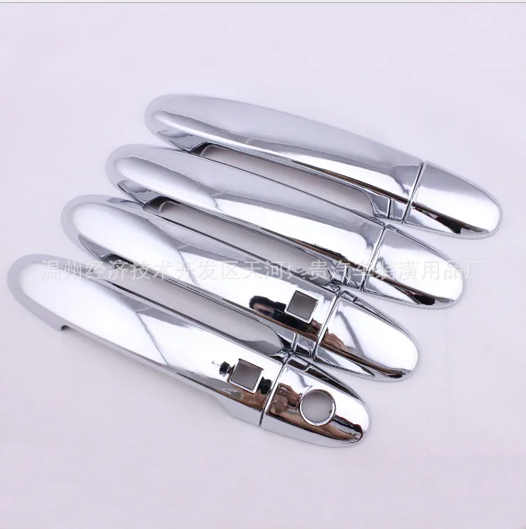 

FUNDUOO For Hyundai Santa Fe 2007 2008 2009 2010 2011 2012 With Smart Entry Buttons New Chrome Car Door Handle Cover Trim