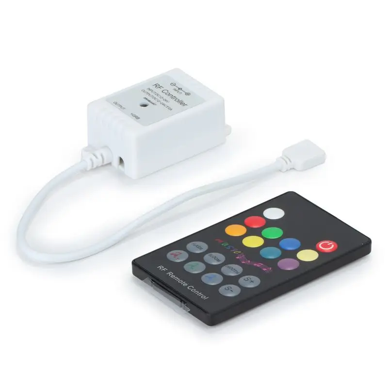 

30pcs 24V 28 Keys RGB Music LED Controller RF Remote Control For SMD 3528 5050 5730 5630 RGB LED Rigid Strip