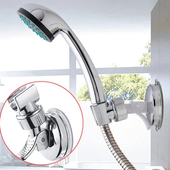 

Elegant Shower Holder Suction Cup Bathroom Accessories Universal Adjustable Bathroom Moving Mount Shower Head Holder