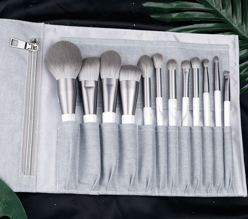 

12pcs/set Synthetic hair Makeup brushes set Powder buffing eye shadow eyebrow blending brush foundation
