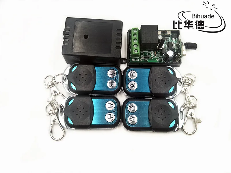 433Mhz Universal Wireless Remote Control Switch DC12V 10A 1CH relay Receiver Module and 2pcs Transmitter Controls | Электроника