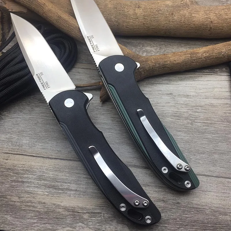 FREETIGER FT901 новый складной карманный нож D2 лезвие G10 ручка шариковый подшипник для