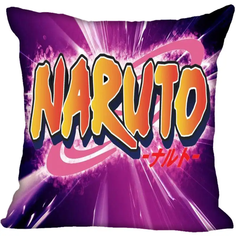 Квадратный чехол для подушки с логотипом Наруто на заказ, Наволочка на молнии, чехол 40x40,45x45 см(с одной стороны - Цвет: Pillowcase 12