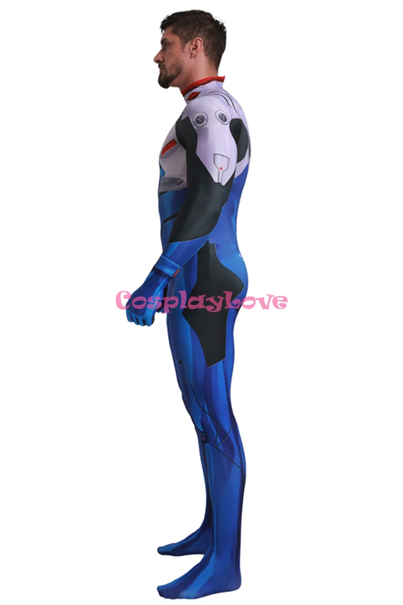 Косплей Love NGE EVA Ikari Shinji Zentai костюм комбинезон из лайкры спандекс Косплей Костюм на заказ