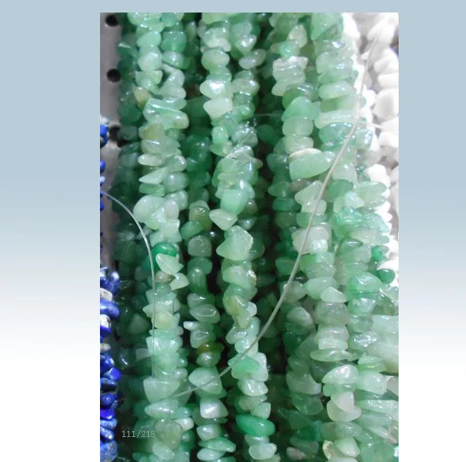 

Wholesale Chips Shape Aventurine Green Beads 5mm-8mm Natural Stone Beads For Jewellery Making Strand 34'' About 200pcs Lot