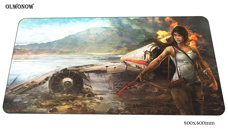 Tomb raider геймерский коврик для мыши подарок для мальчика 800x400x3 мм игровой коврик для мыши большой персональный блокнот ПК ноутбук padmouse эргономичный коврик