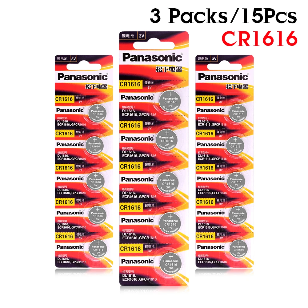 PANASONIC 15 шт. cr1616 3v батарея таблеточного типа батарея DL1616 BR1616 ECR1616 5021LC L11 L28 KCR1616 большая акция