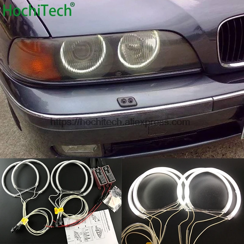 HochiTech ультра яркий белый галогенный светильник для автомобиля smd светодиодный ангельские глазки Halo Кольцо Комплект Дневной светильник для BMW 7 серии E38 1994-01 стайлинга автомобилей
