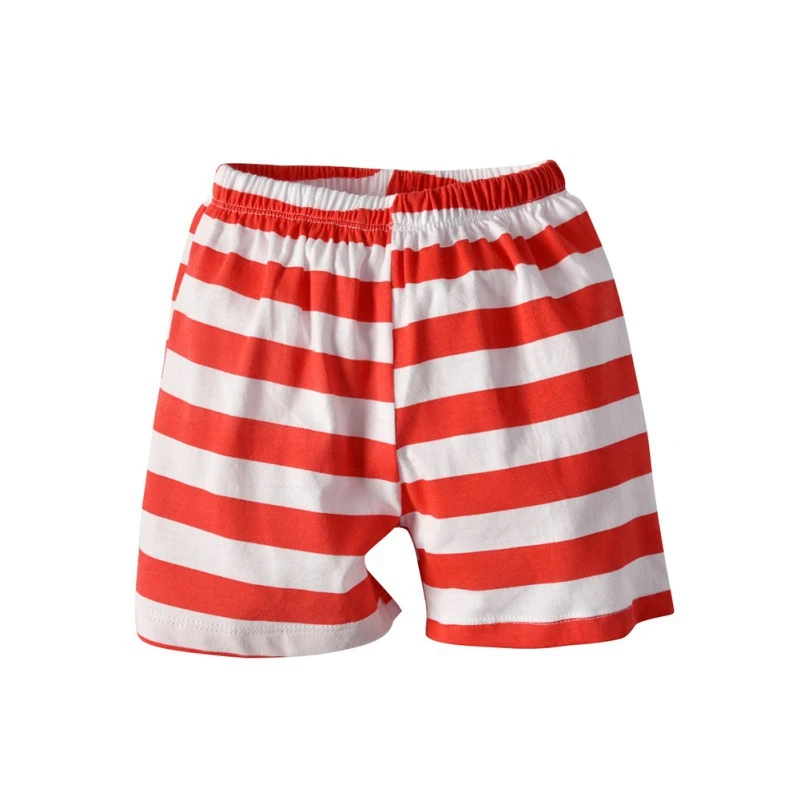 Хлопковые летние шорты для мальчиков и девочек, штаны с эластичной резинкой на талии для детей от 1 до 6 лет, детские пляжные шорты для отдыха