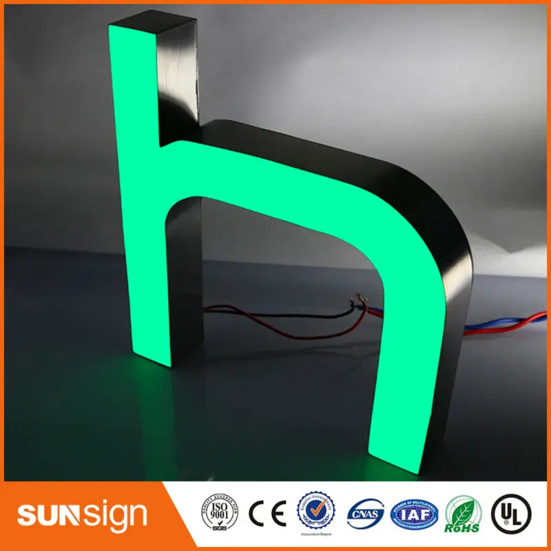 

illuminated sign alphabet letters outdoor led epoxy resin sign