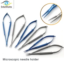 Micro scissors stainless steel titanium alloy surgical fine instruments straight pointed tip 12 14 16 18cm