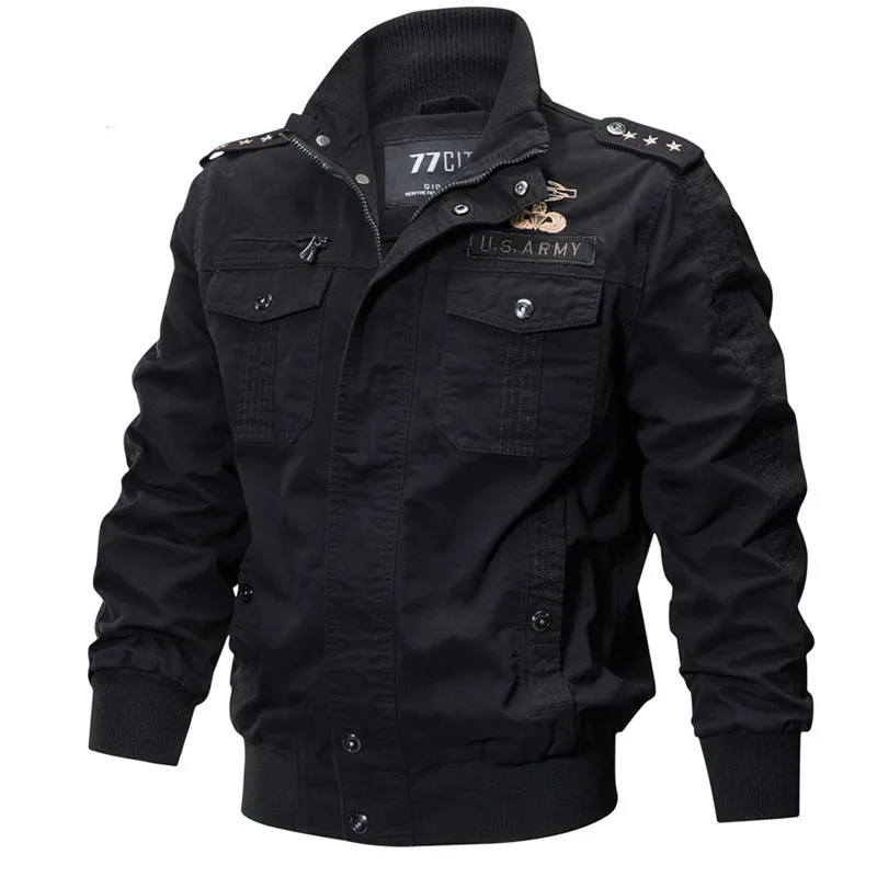RIINR 2019 New Brand Military Jackets Men Autumn Army Pilot Bomber Jacket Air Force Men Windbreakers Tactical Combat Jackets RIINR 2019 New Brand Military Jackets Men Autumn Army Pilot Bomber Jacket Air Force Men Windbreakers Tactical Combat Jackets