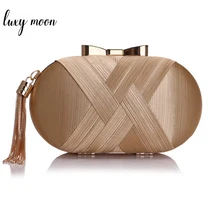 Кисточка золотого цвета, женский клатч, роскошная шелковая вечерняя сумочка, высокое качество, сумочка для банкета, модные женские вечерние сумочки для свадьбы, ZD1100