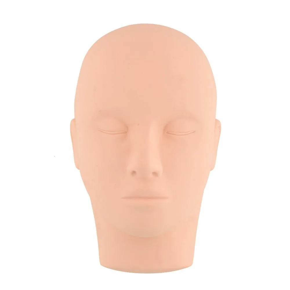 25 см силиконовый манекен голова вверх лицо закрытые глаза модель головы шляпа
