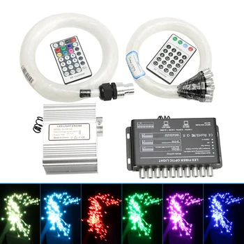 

10W TWINKLE LED Fiber Optic Star Ceiling Kit Mixed 380 Strands +4pcs Shooting Stars Effect Christmas Decorations for Home