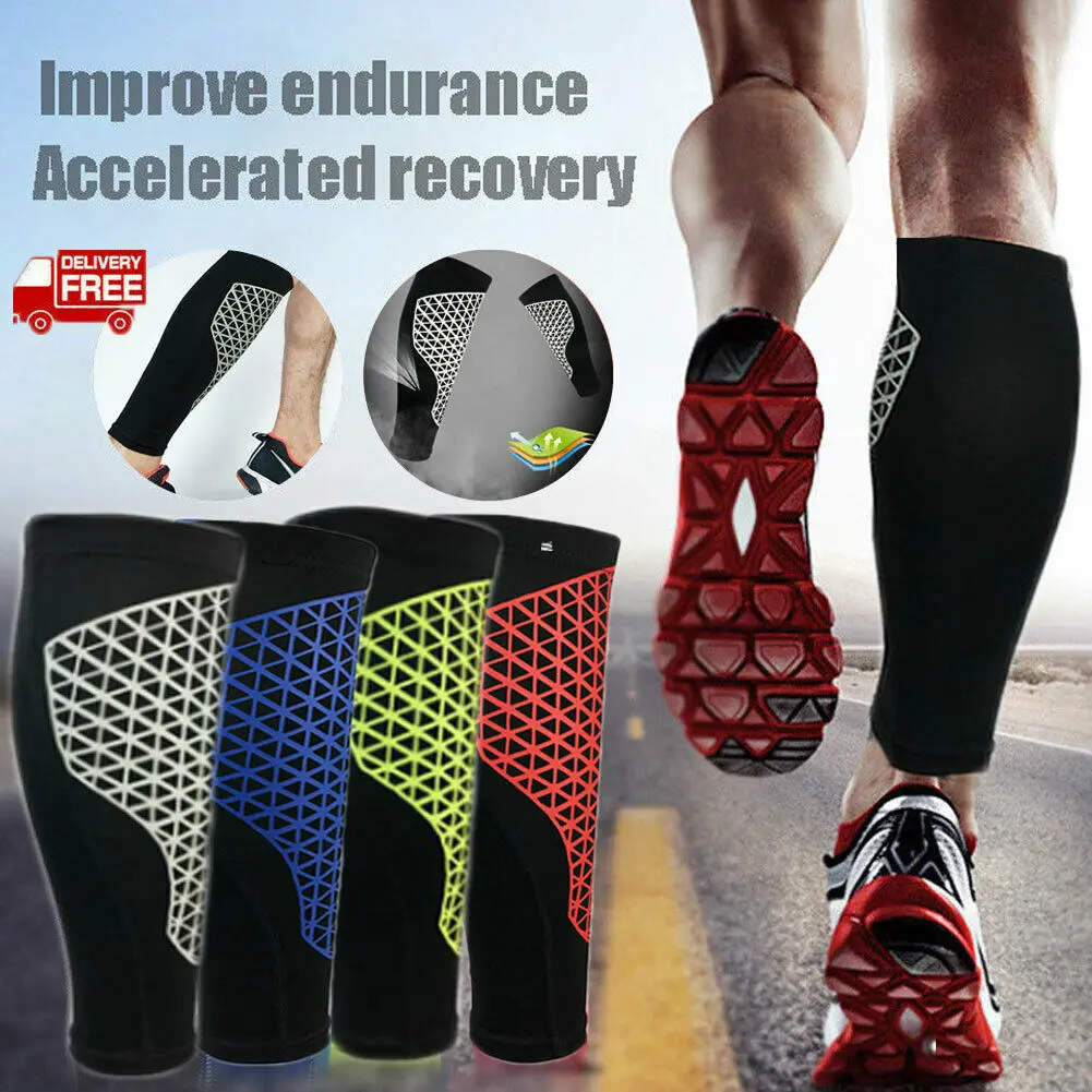 

Antiskid Sports Compression Leg Sleeve Basketball Football Calf Support Running Shin Guard Cycling Leg Warmers UV Protection