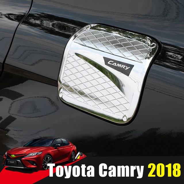 Abs Chrome Exterior Car Oil Fuel Tank Gas Cap Cover Trim Sticker For Abs Chrome Exterior Car Oil Fuel Tank Gas Cap Cover Trim Sticker For Toyota Camry 2018 Styling Accessories