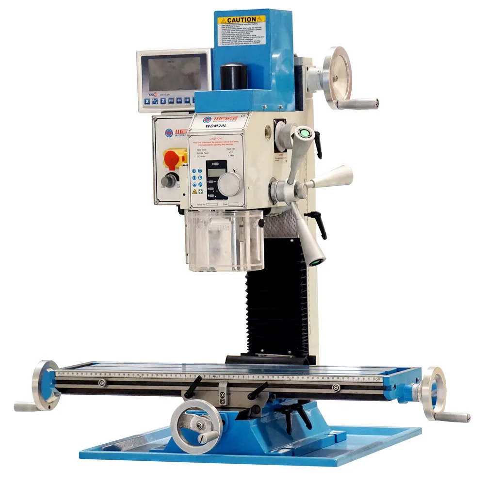 

Mini milling machine metal drilling benchtop Desktop variable speed motor spindle WBM16L household tools Free shipping by TNT