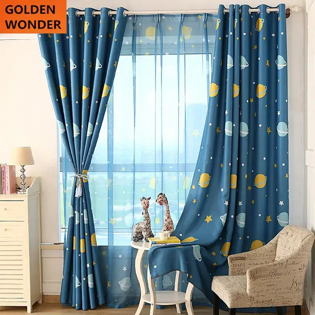 new arrival cartoon children curtain living room windows bedroom