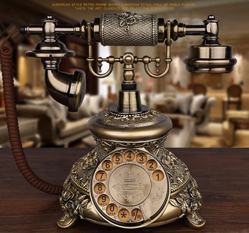 

Fashion antique fixed telephone vintage Rotate dial office telephone