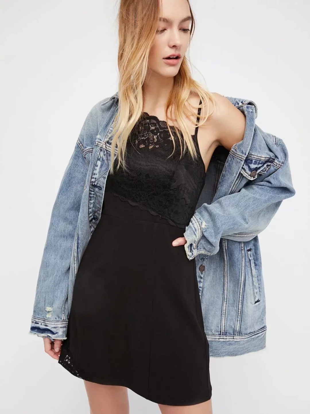 Bleu Effiloché Boho Denim Automne Lavé Mode Trou Manteaux De Nouvelles Vestes Vêtements 2018 Rue Lâche Cru Femmes cyWOayq7