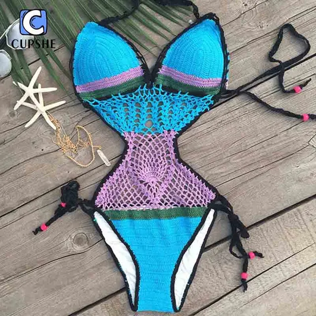Cupshe Envy Crochet Bikini Set Crochet Bikini Crochet Bikini Set My