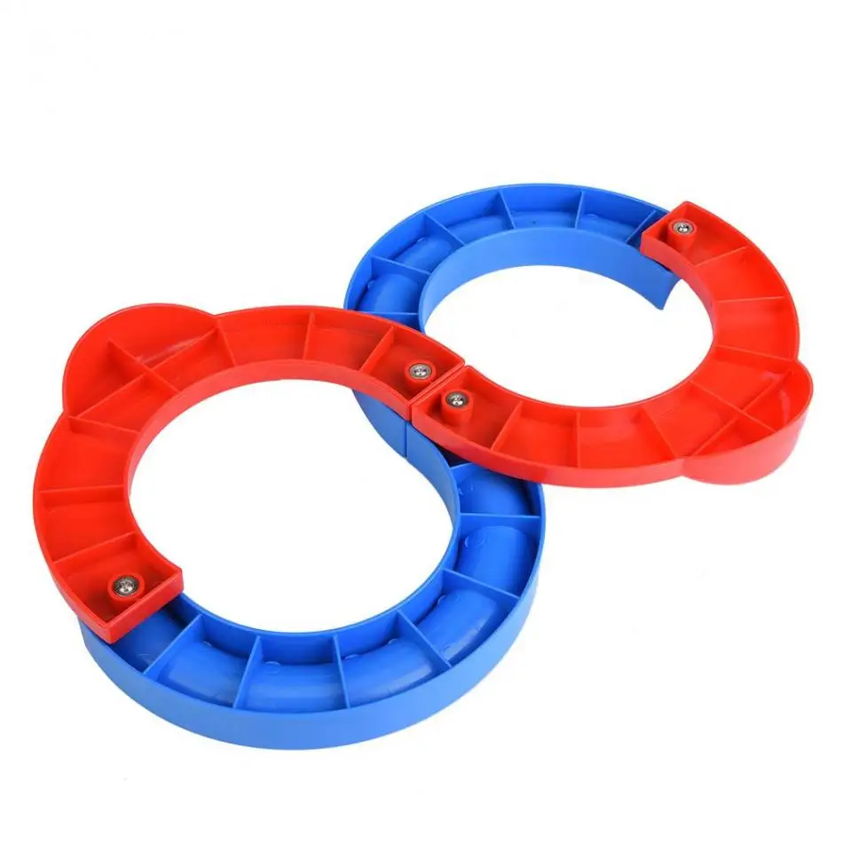 Пластиковые восьмиобразные тропинки игрушки с шариками для детей синие+ красные Ранние развивающие игрушки для детей Детские Обучающие умные игрушки