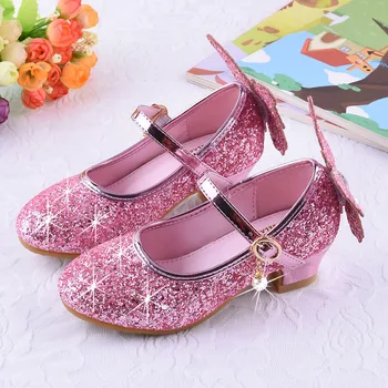 

kids casual shoes For girls Party Comfortable Princess shoes sandals Sequin Shining Bow fashion girls Children's casual shoes